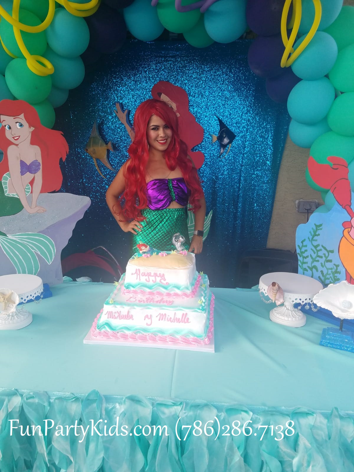 Ladrillo exposición Propiedad Fiestas infantiles, un cumpleaños de La Sirenita-funpartykids